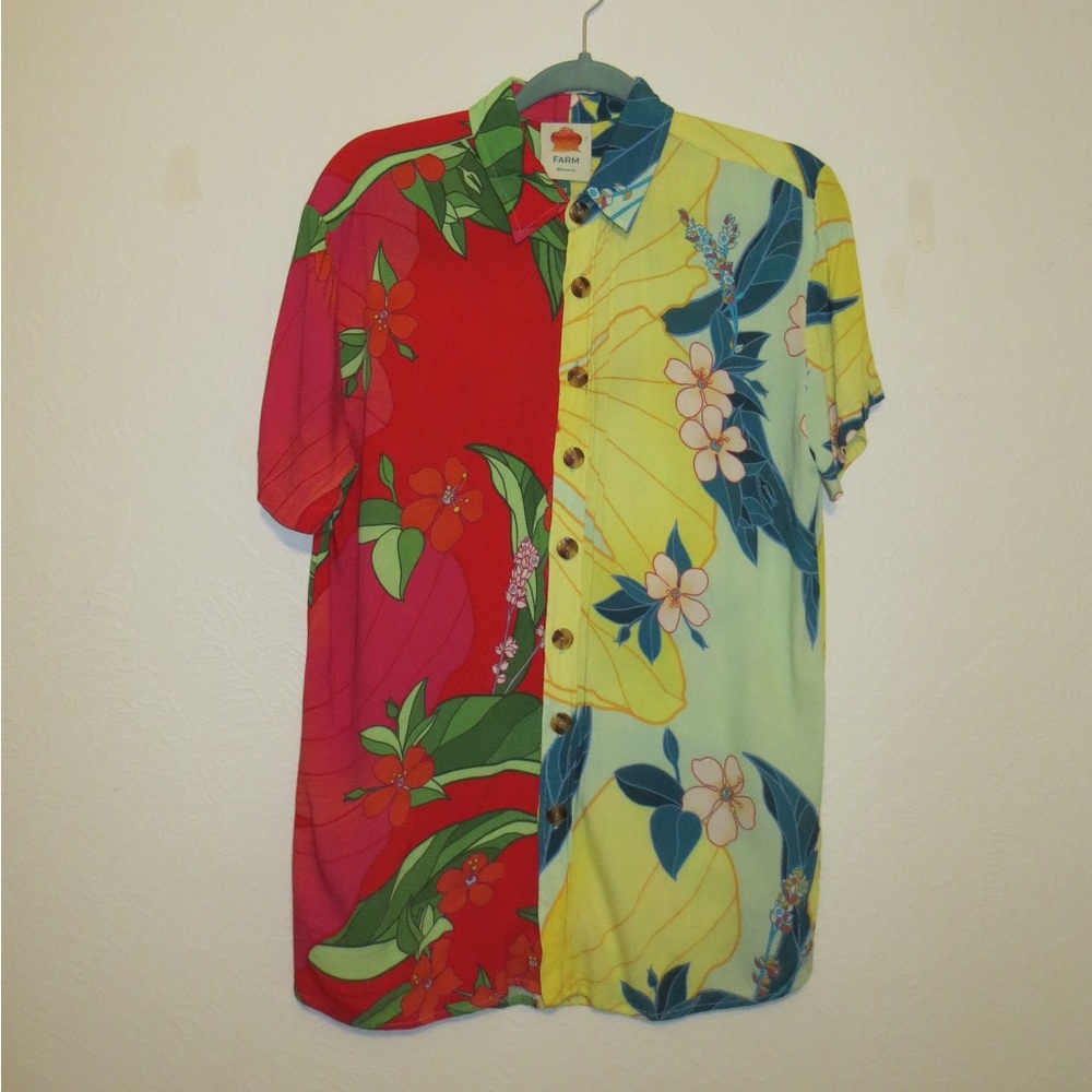 Farm Rio Button Down Collared Shirt